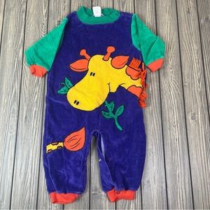 Vintage 80s Baby Toddler Onesie Size 18m